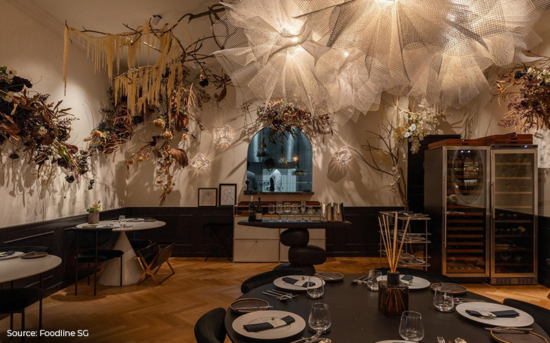 A beautifully decorated dining room for a romantic dinner