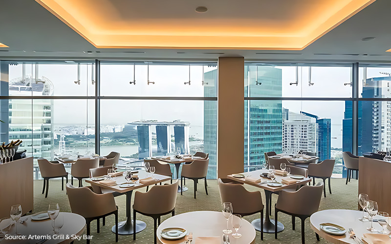 Artemis Grill & Sky Bar for a business lunch