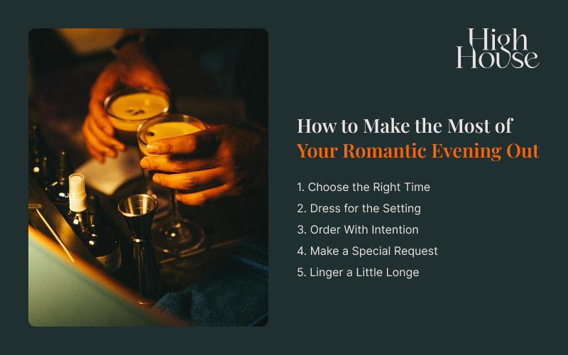 Infographic on how to make the most of a romantic evening